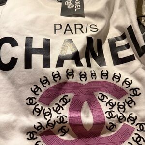 Tee with Black and Purple Logo